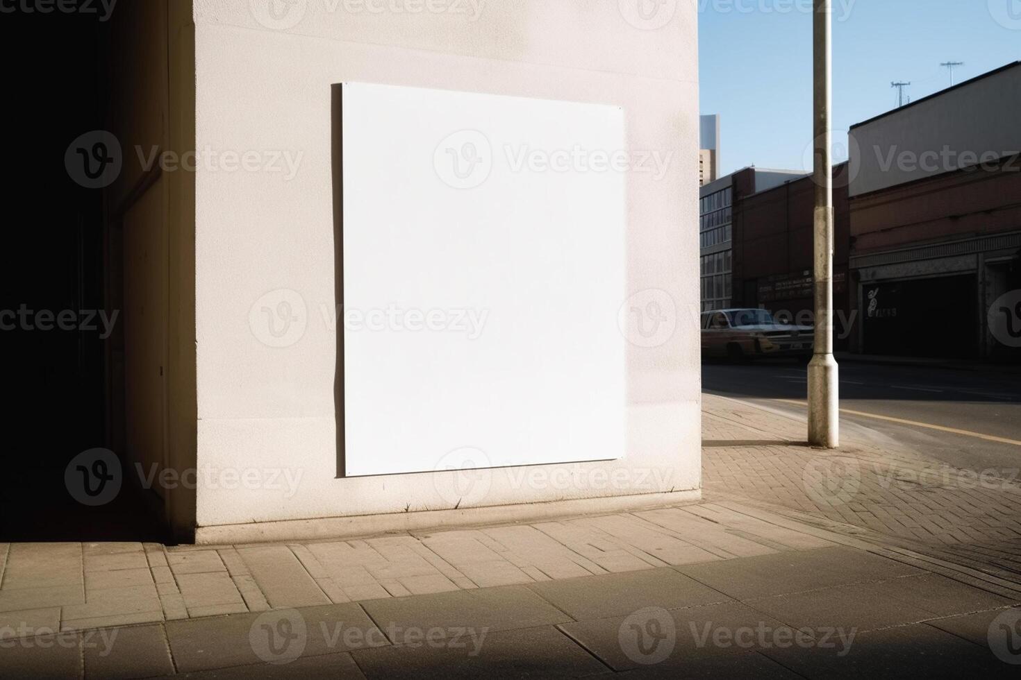 ai generativo un blanco blanco firmar tablero Bosquejo aislado fuera de foto