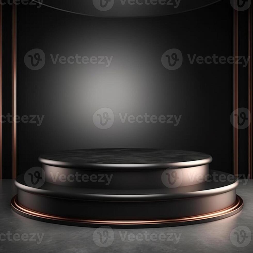 luxury podium for product presentation. Abstract background. photo