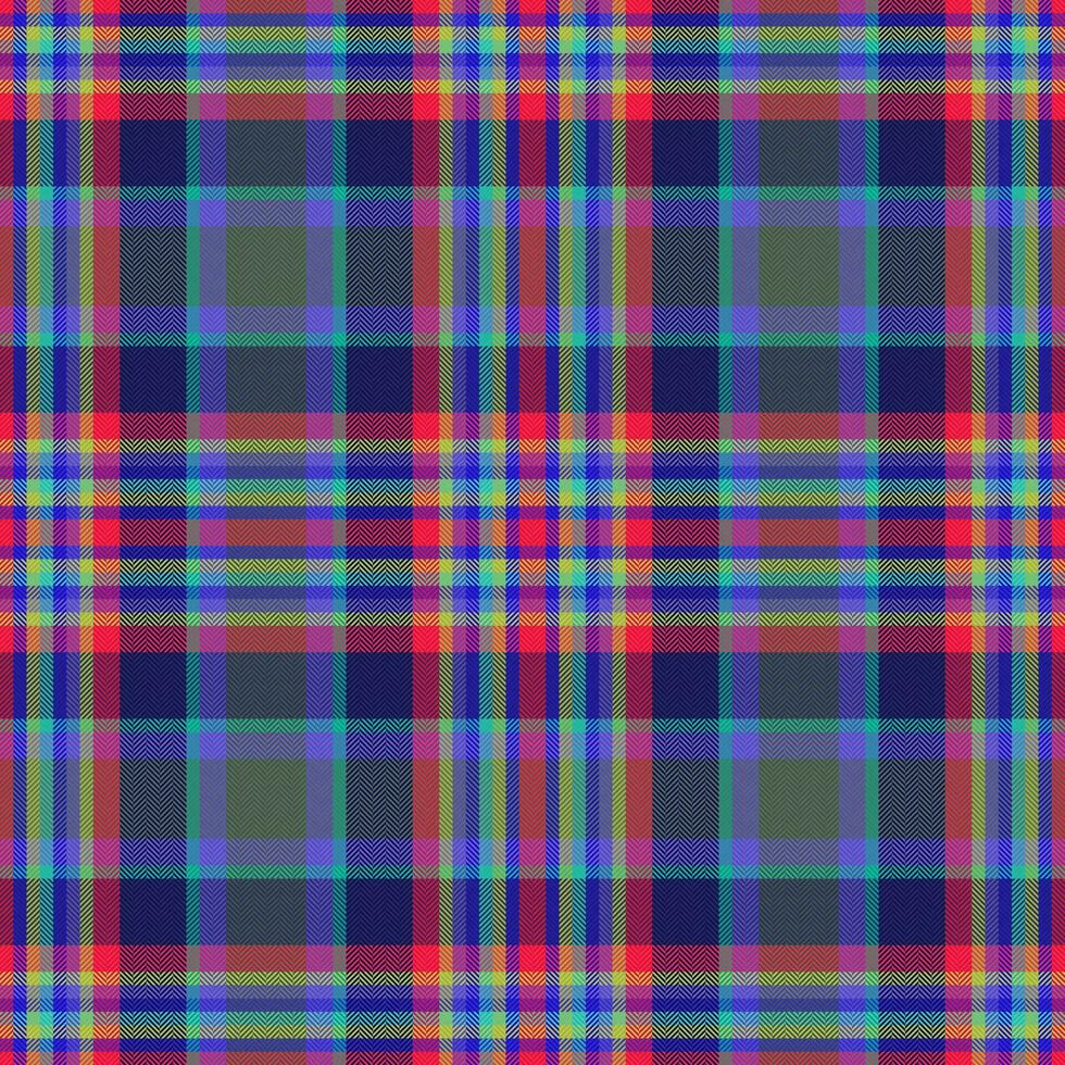 Check vector seamless. Textile plaid background. Texture tartan pattern fabric.