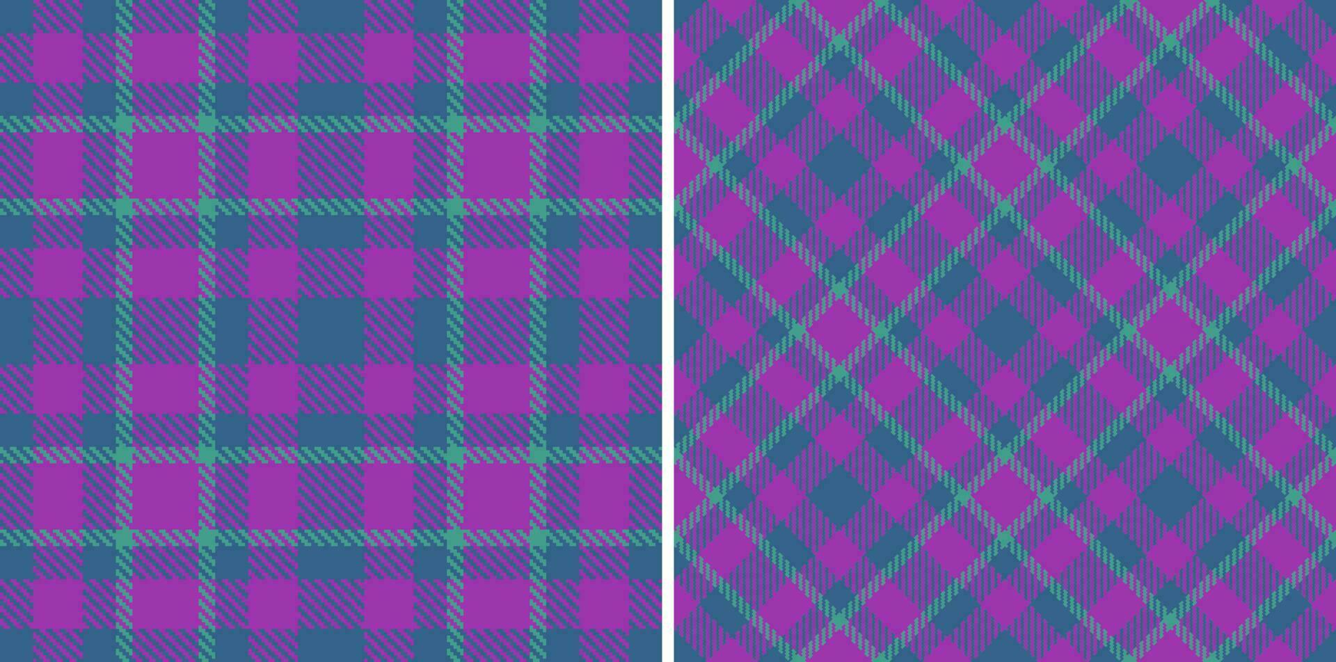 Plaid pattern fabric. Check texture seamless. Vector tartan textile background.