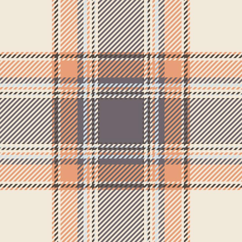 Plaid check pattern. Seamless fabric texture. Tartan textile print. vector