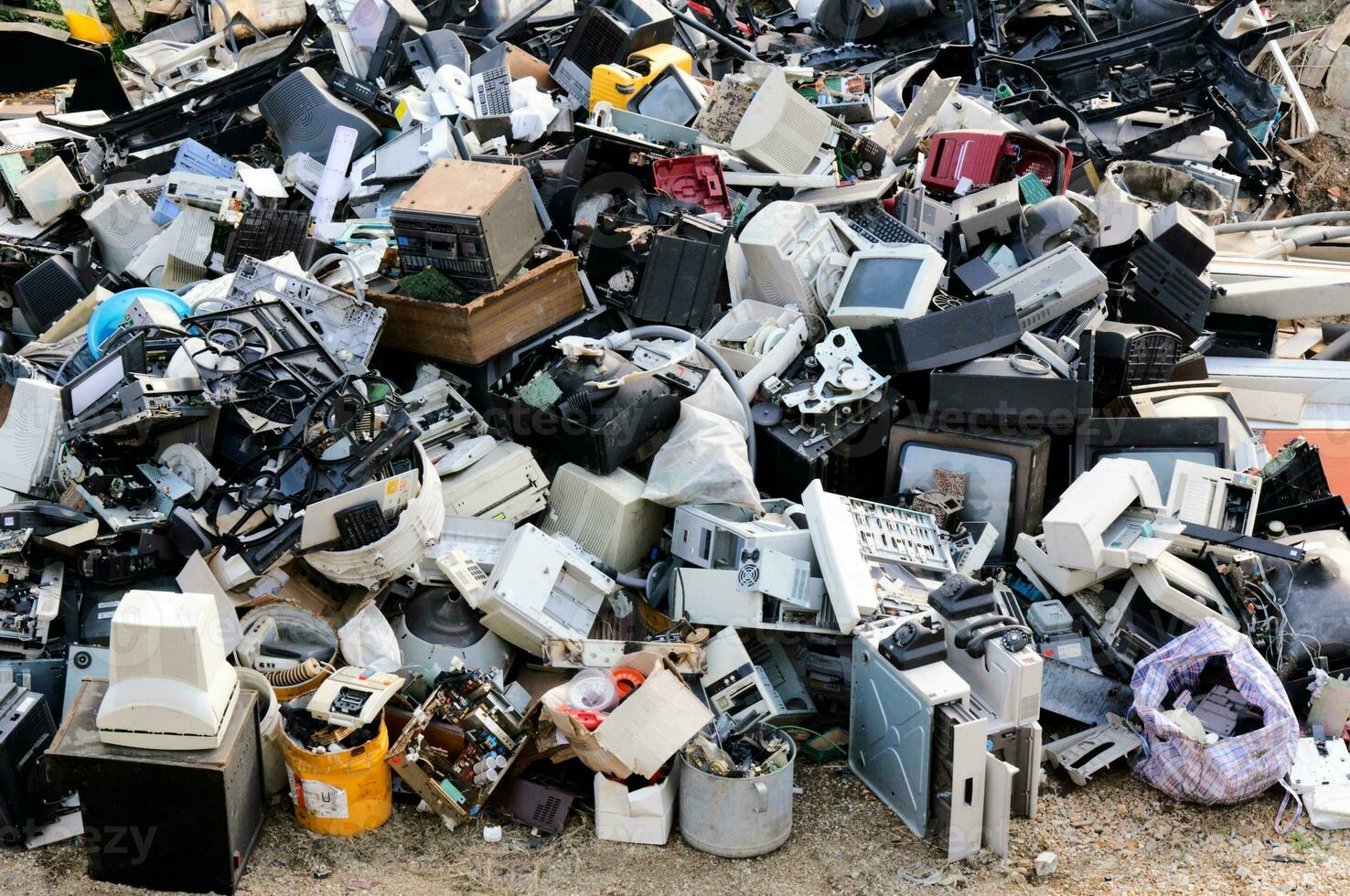 Electronic waste concept photo