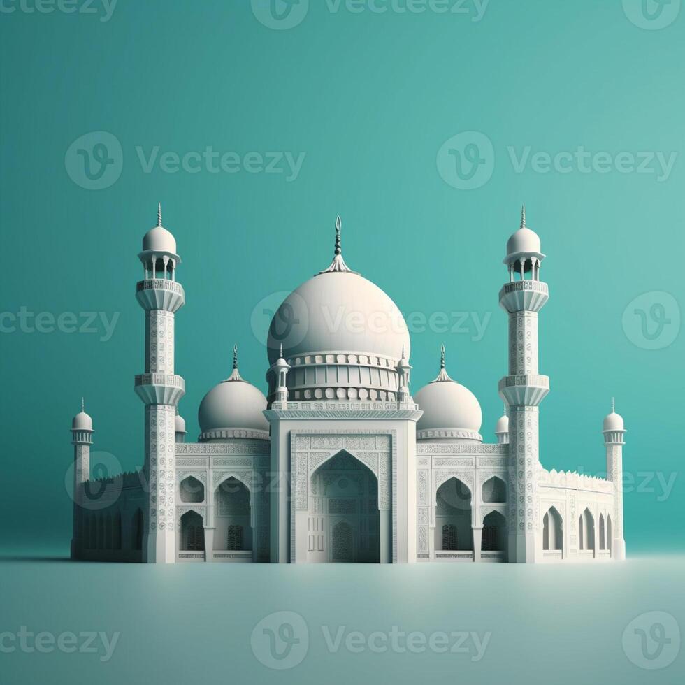 beautiful luxury mosque photo