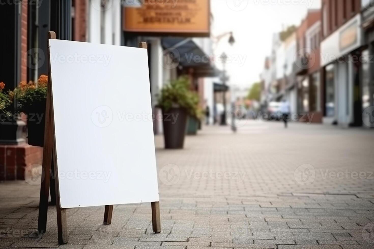 ai generativo un blanco blanco firmar tablero Bosquejo aislado fuera de foto