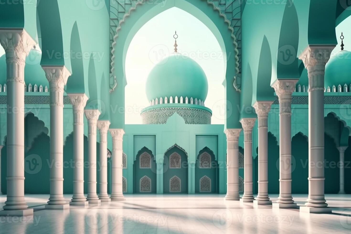 A mosque with a beautiful background photo