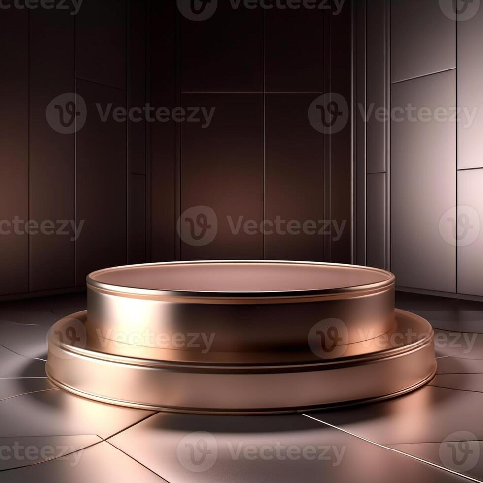 luxury podium for product presentation. Abstract background. photo