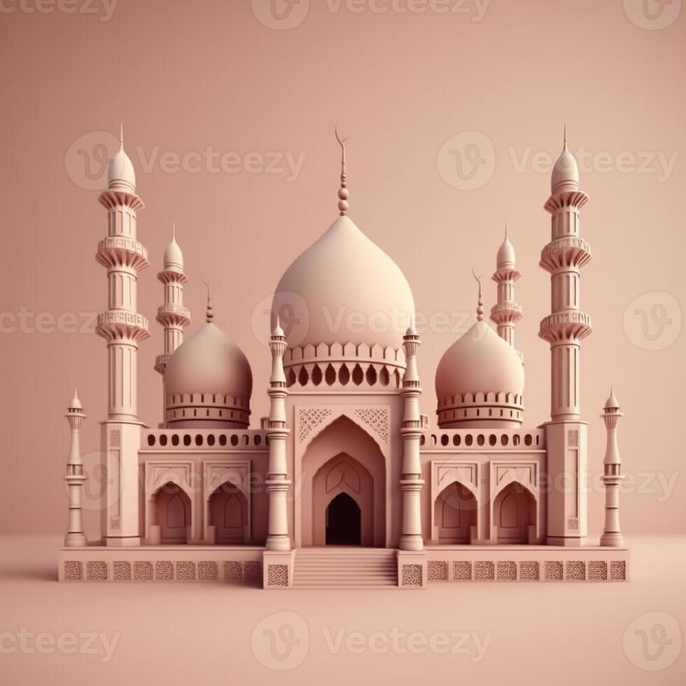 beautiful luxury mosque photo