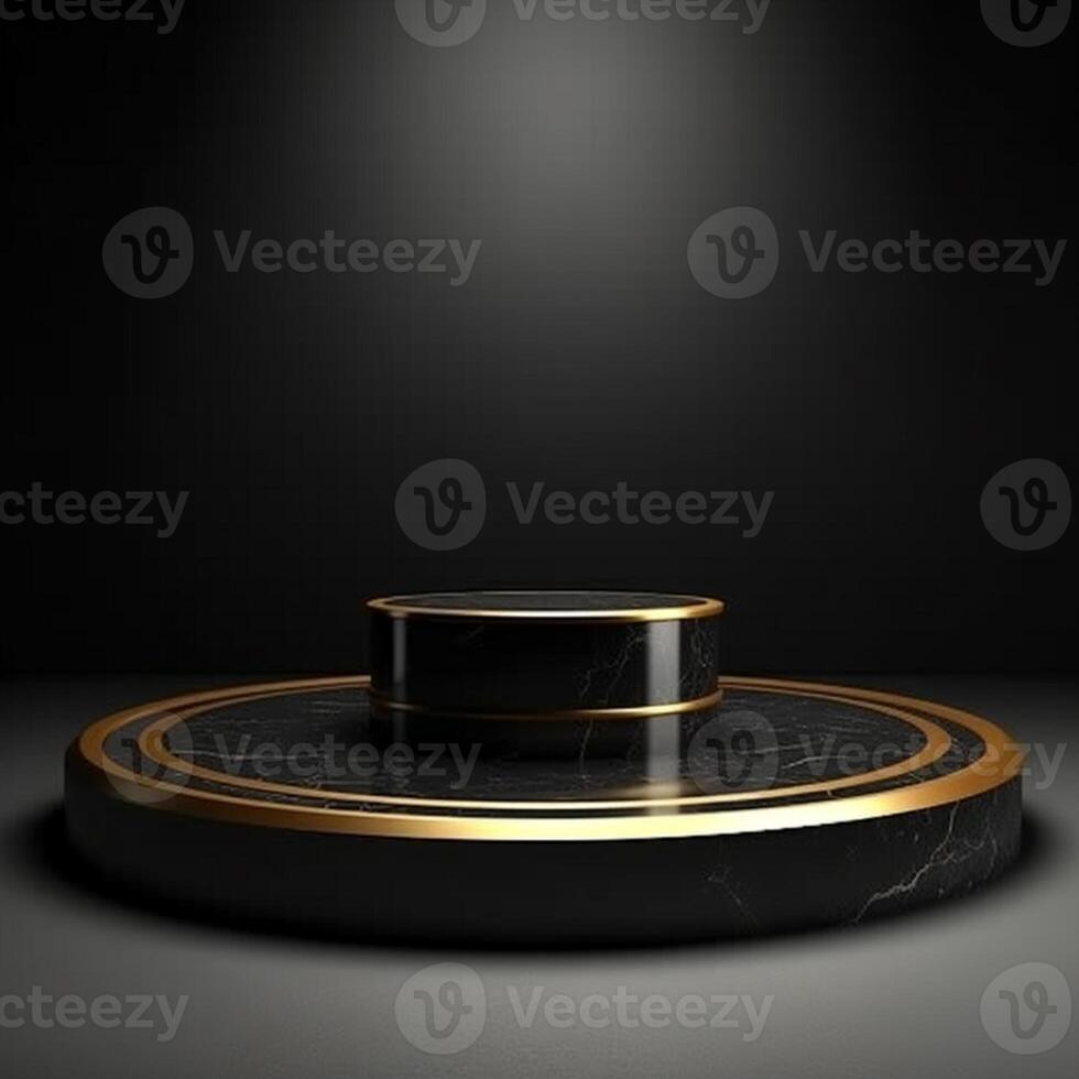 luxury podium for product presentation. Abstract background. photo