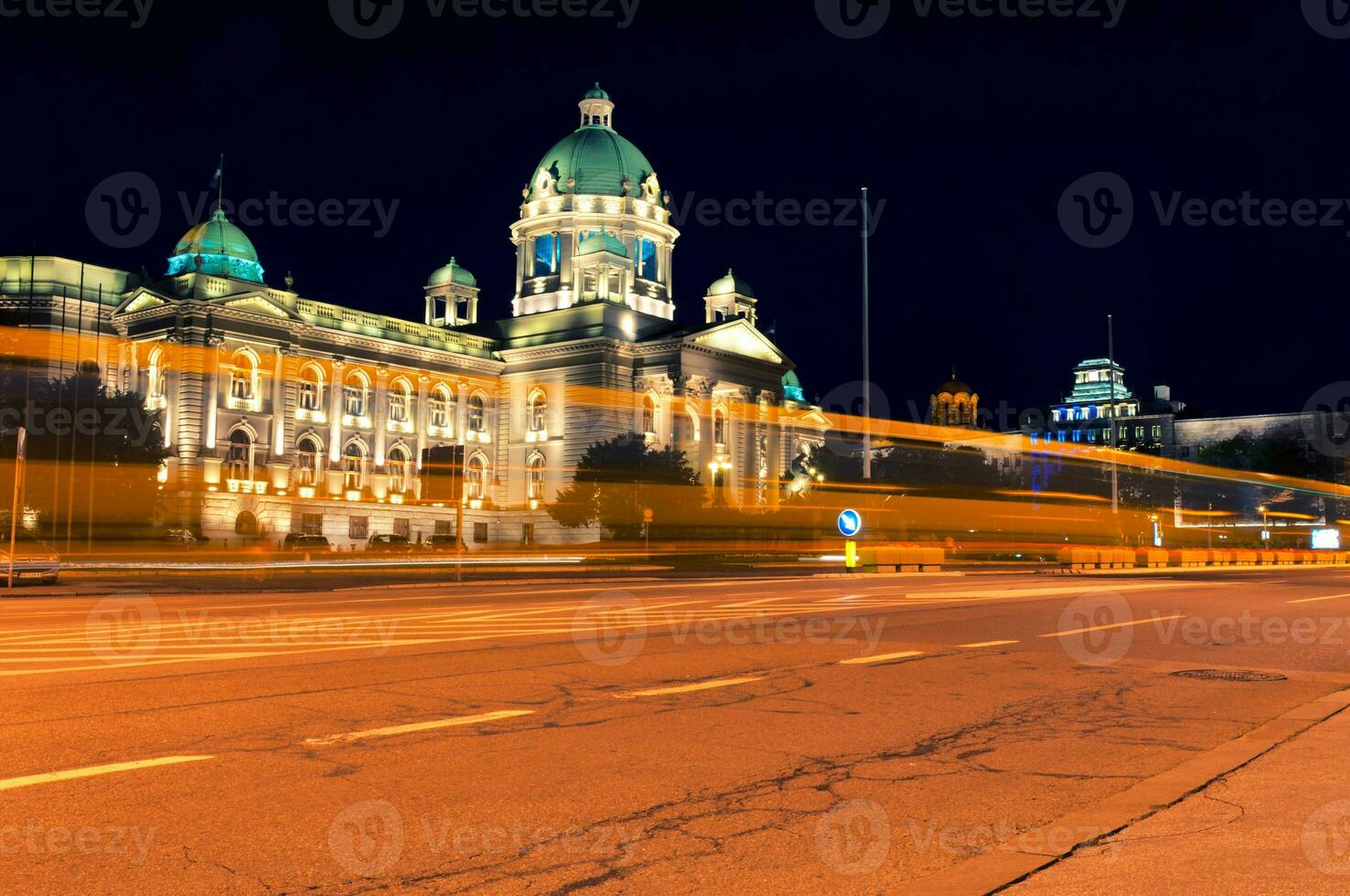 Serbian parlament view photo
