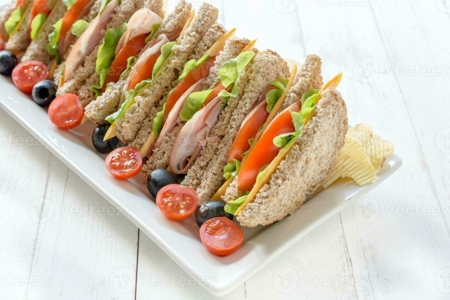 Club toast sandwiches photo