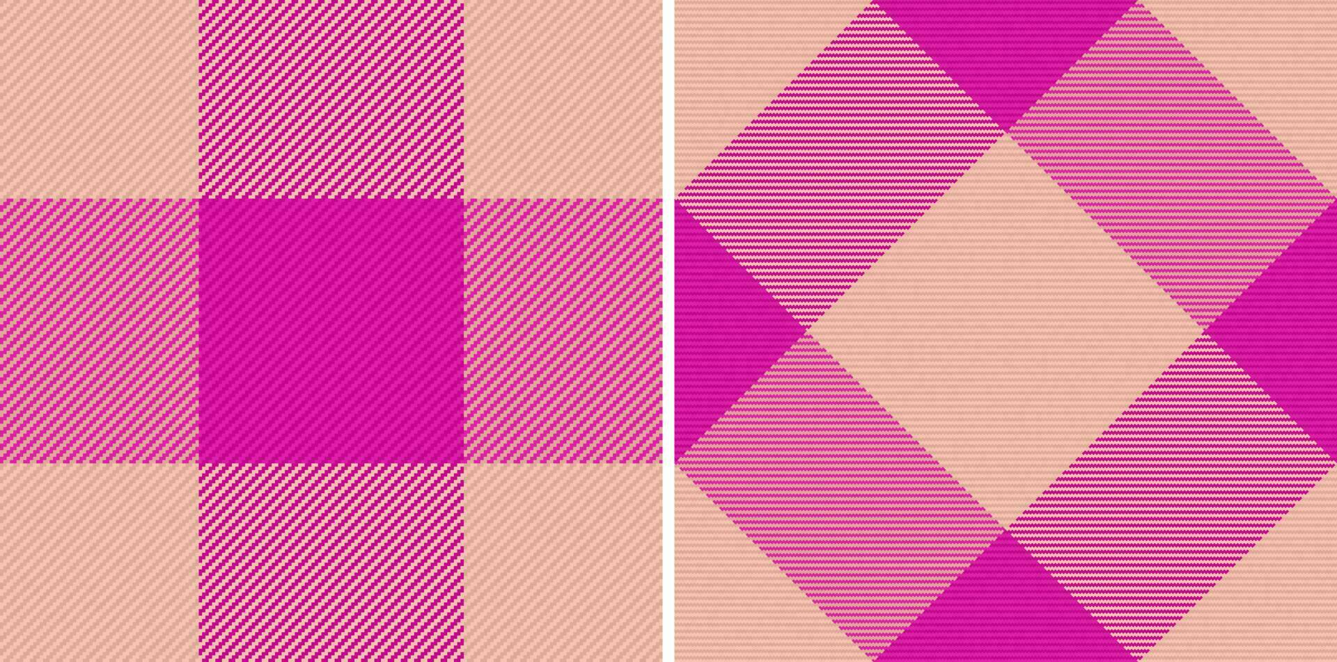 Plaid textile tartan. Fabric pattern texture. Vector seamless check background.