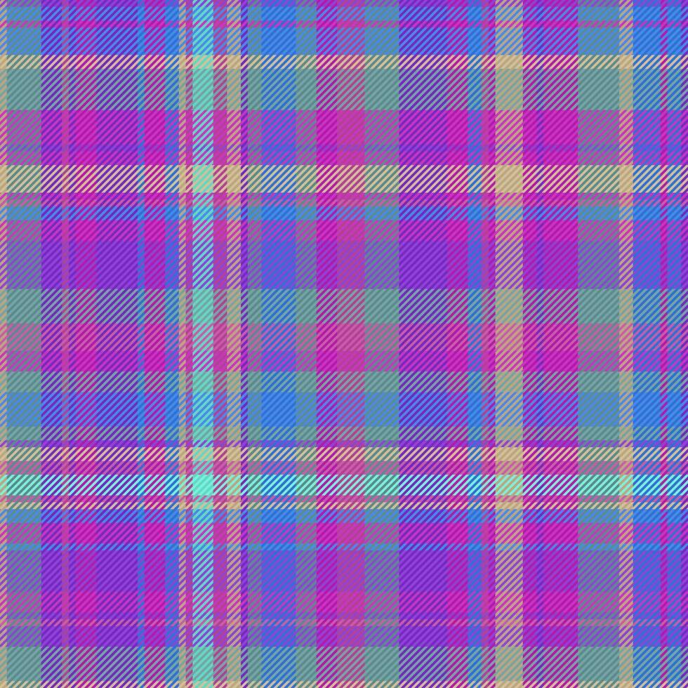 Plaid background texture. Pattern vector textile. Seamless check fabric tartan.