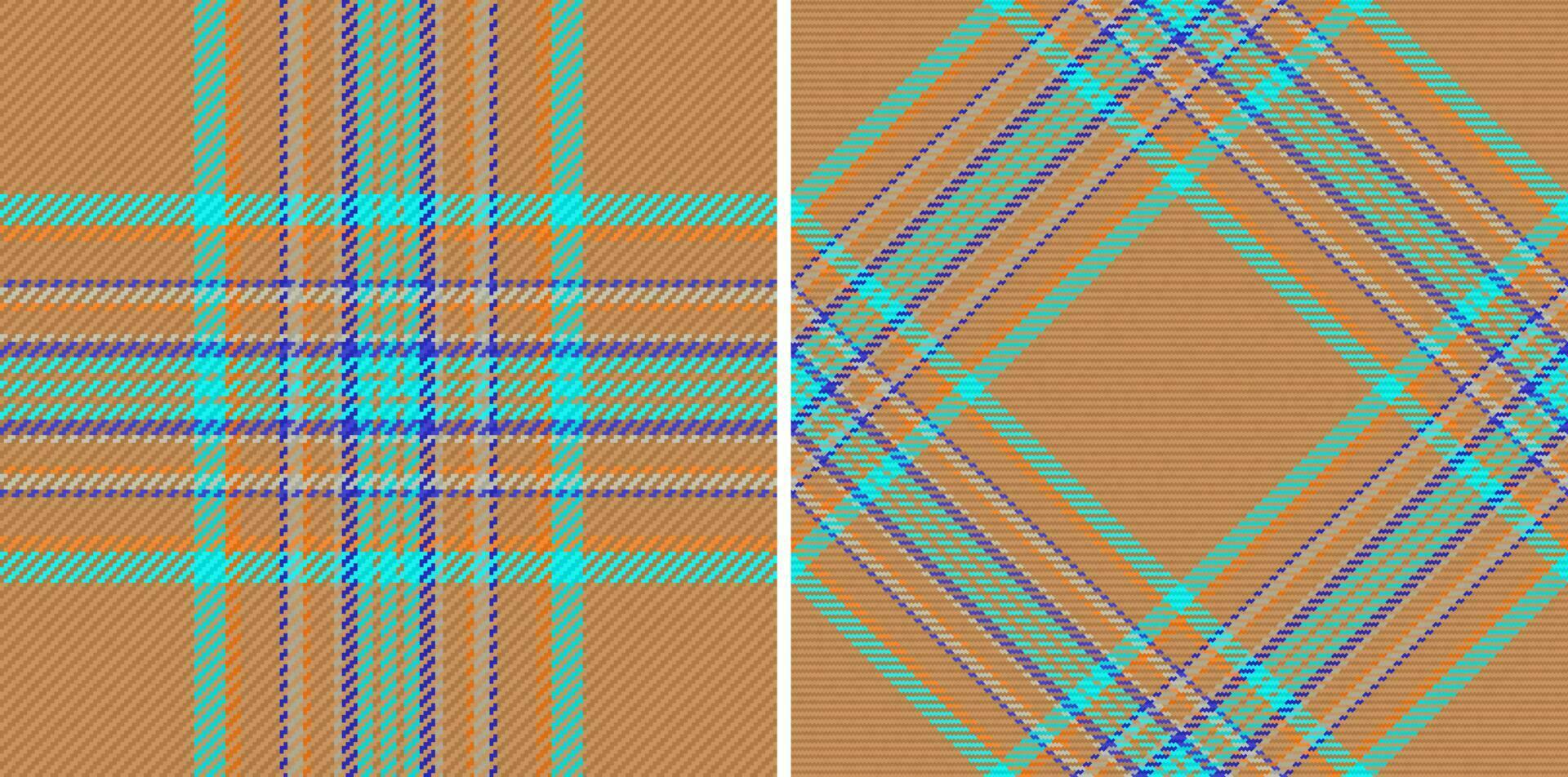 Check textile seamless. Plaid texture fabric. Pattern background vector tartan.