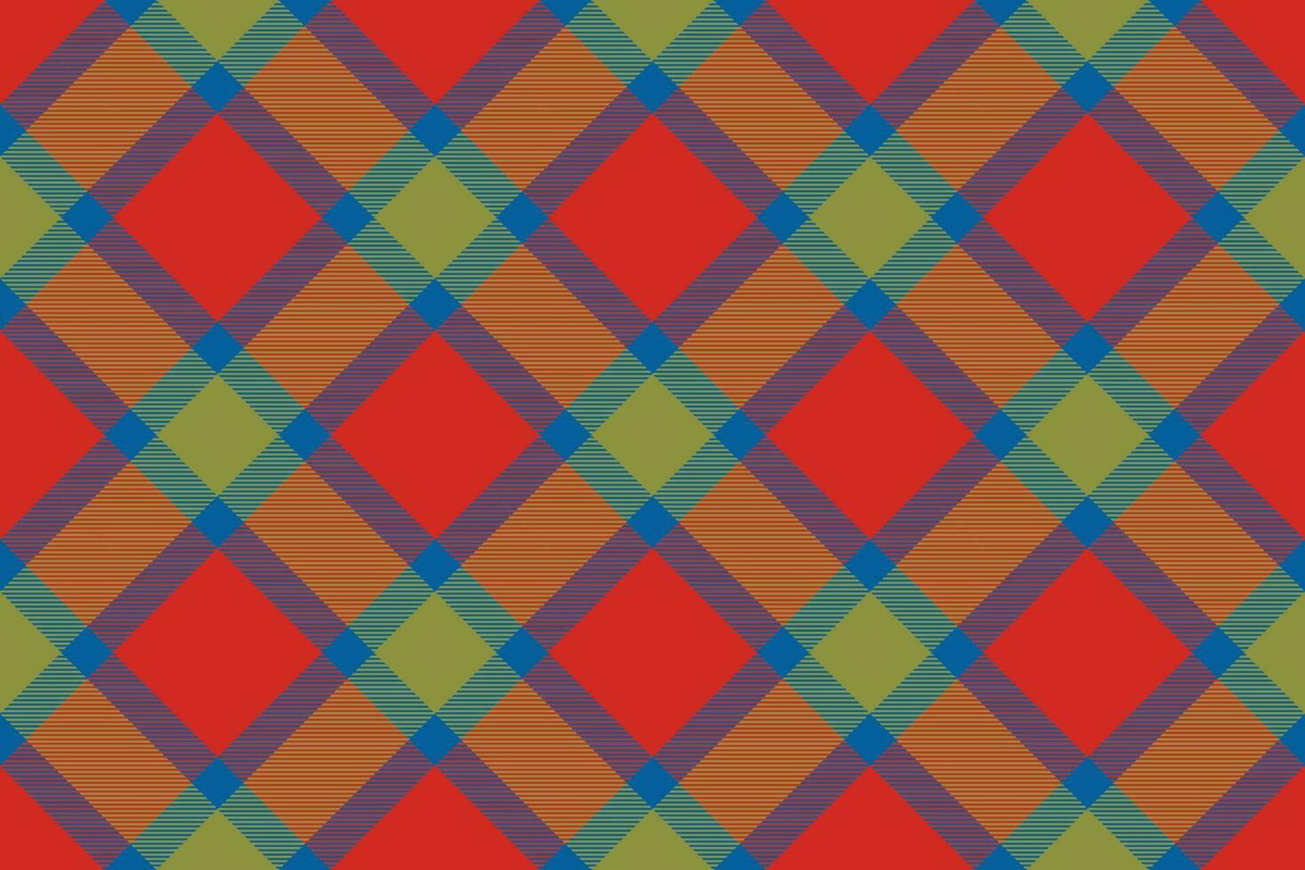 Tartan plaid background, diagonal check seamless pattern. Vector fabric texture for textile print, wrapping paper, gift card, wallpaper.