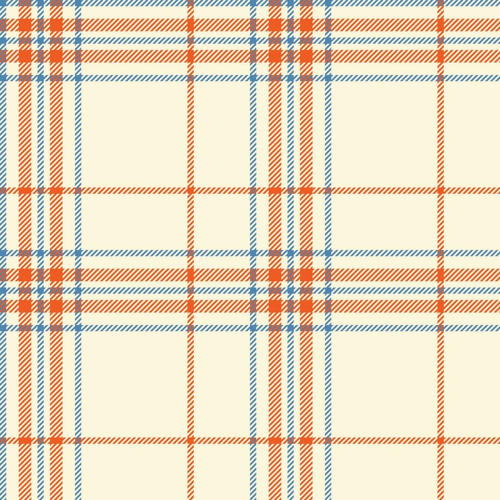 Plaid seamless pattern. Check fabric texture. Vector textile print.