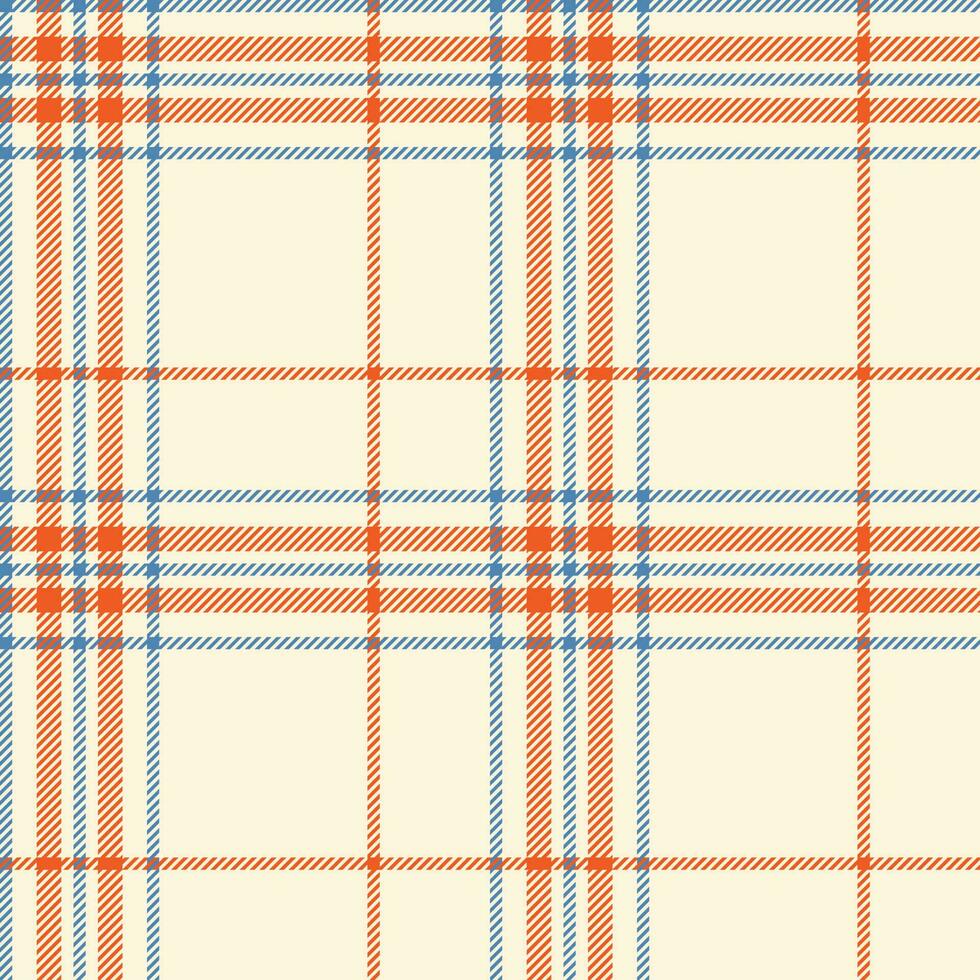 Plaid seamless pattern. Check fabric texture. Vector textile print.