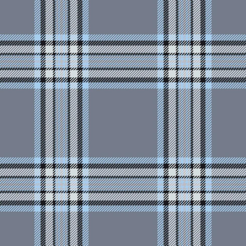 Plaid seamless pattern. Check fabric texture. Vector textile print.