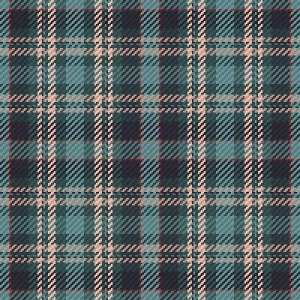 Seamless pattern of scottish tartan plaid. Repeatable background with check fabric texture. Vector backdrop striped textile print.