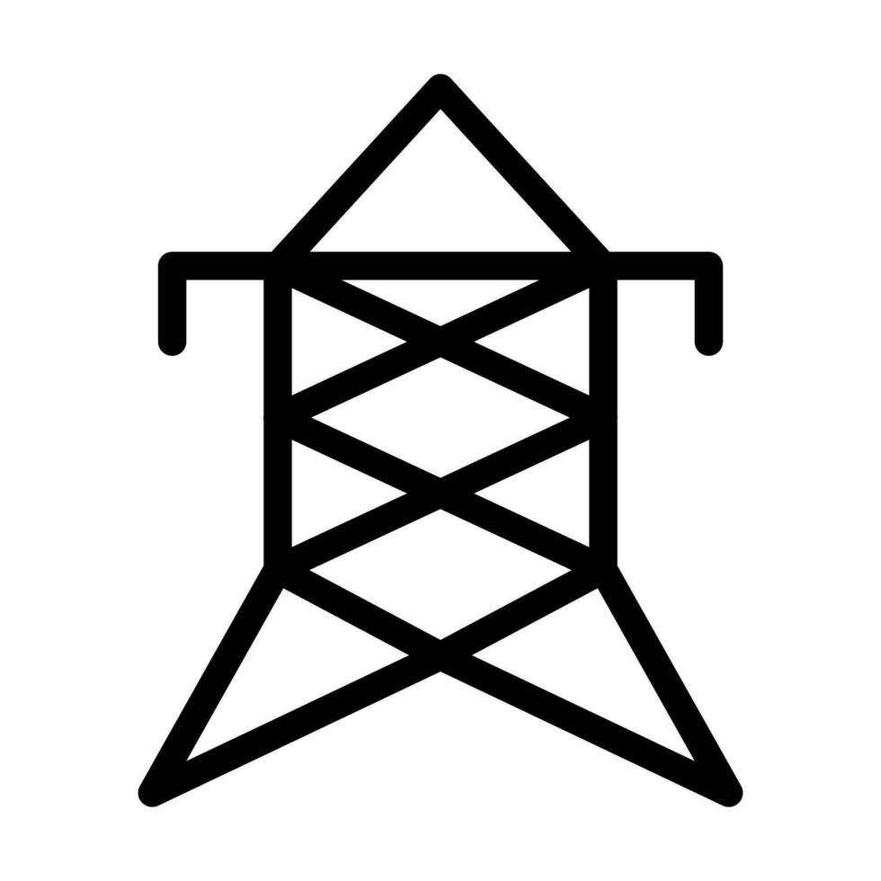 Electric Tower Icon Design vector