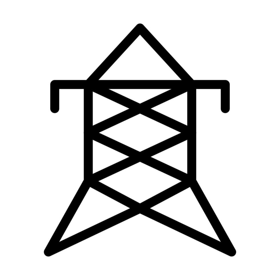 Electric Tower Icon Design vector