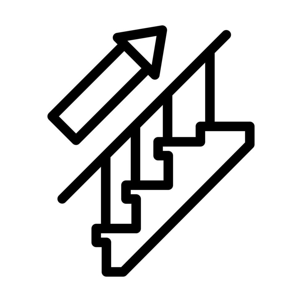 Upstairs Icon Design vector