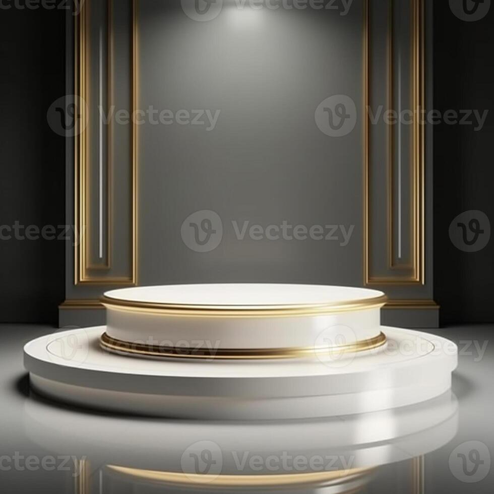 luxury podium for product presentation. Abstract background. photo