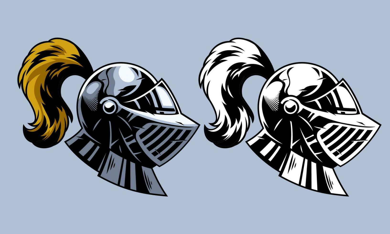 Knight Noble Helmet Warrior vector