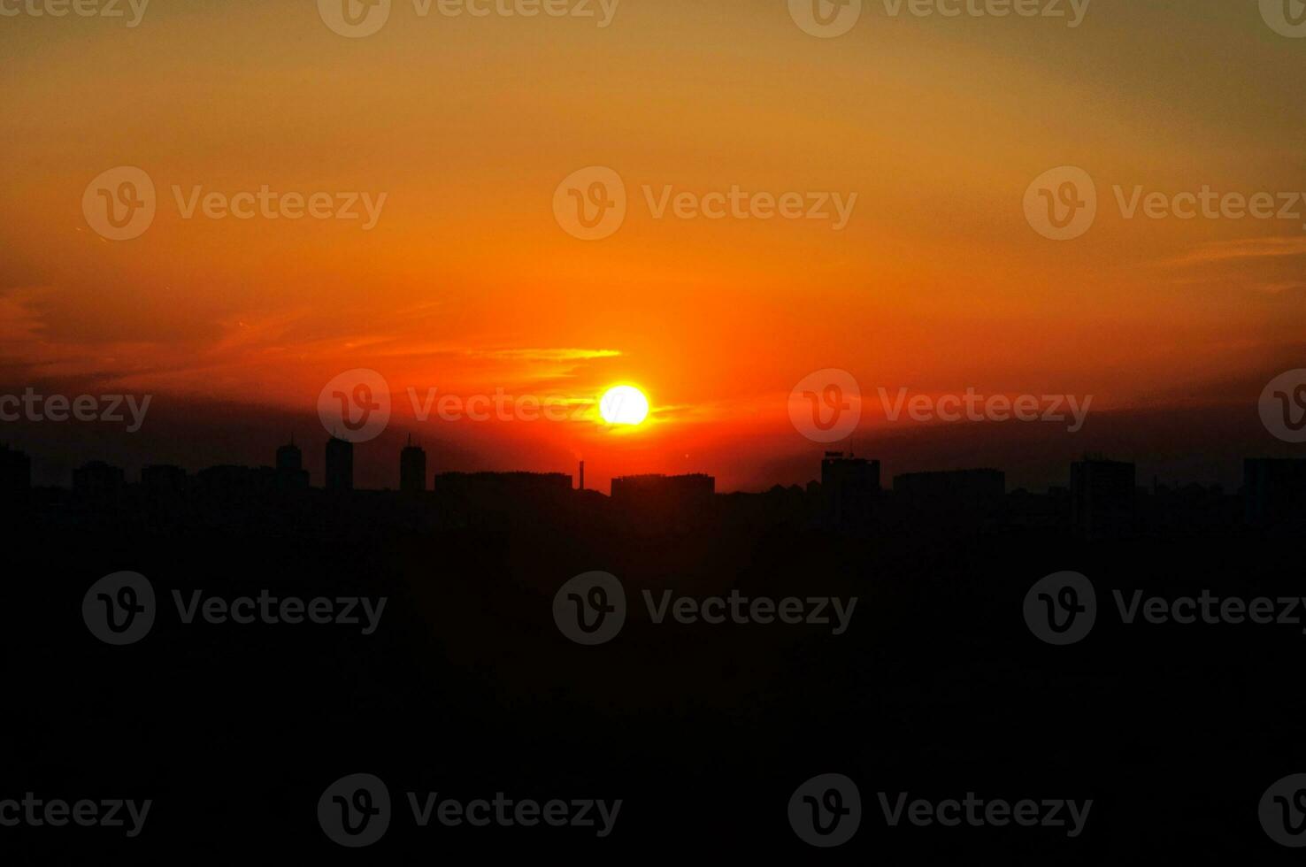 Zemun city sunset photo