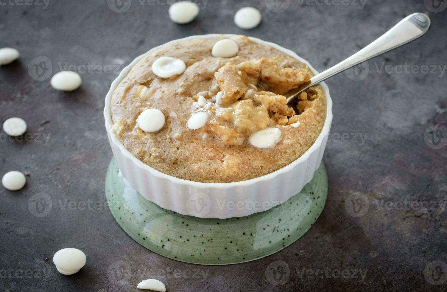 Snack with peanuts butter photo