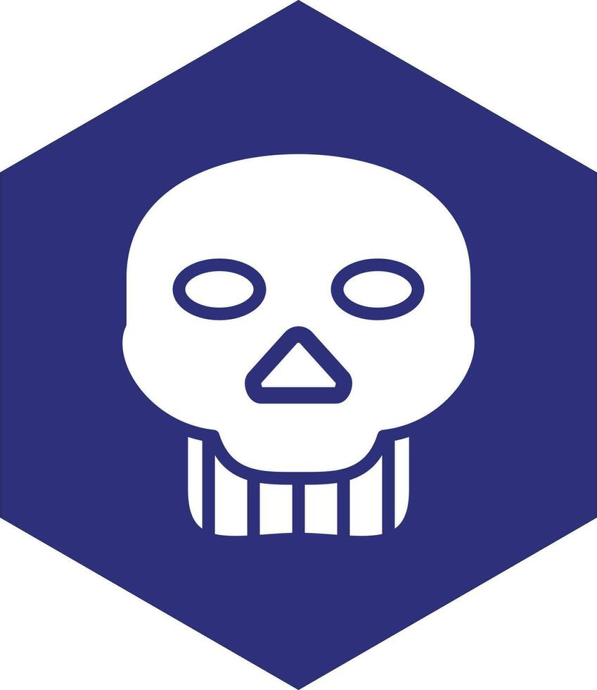 diseño de icono de vector de cráneo