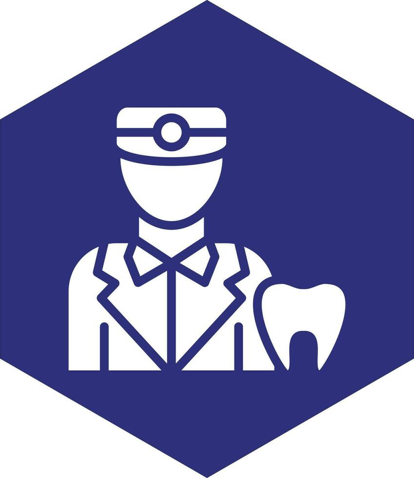 Male Dentist Vector Icon design