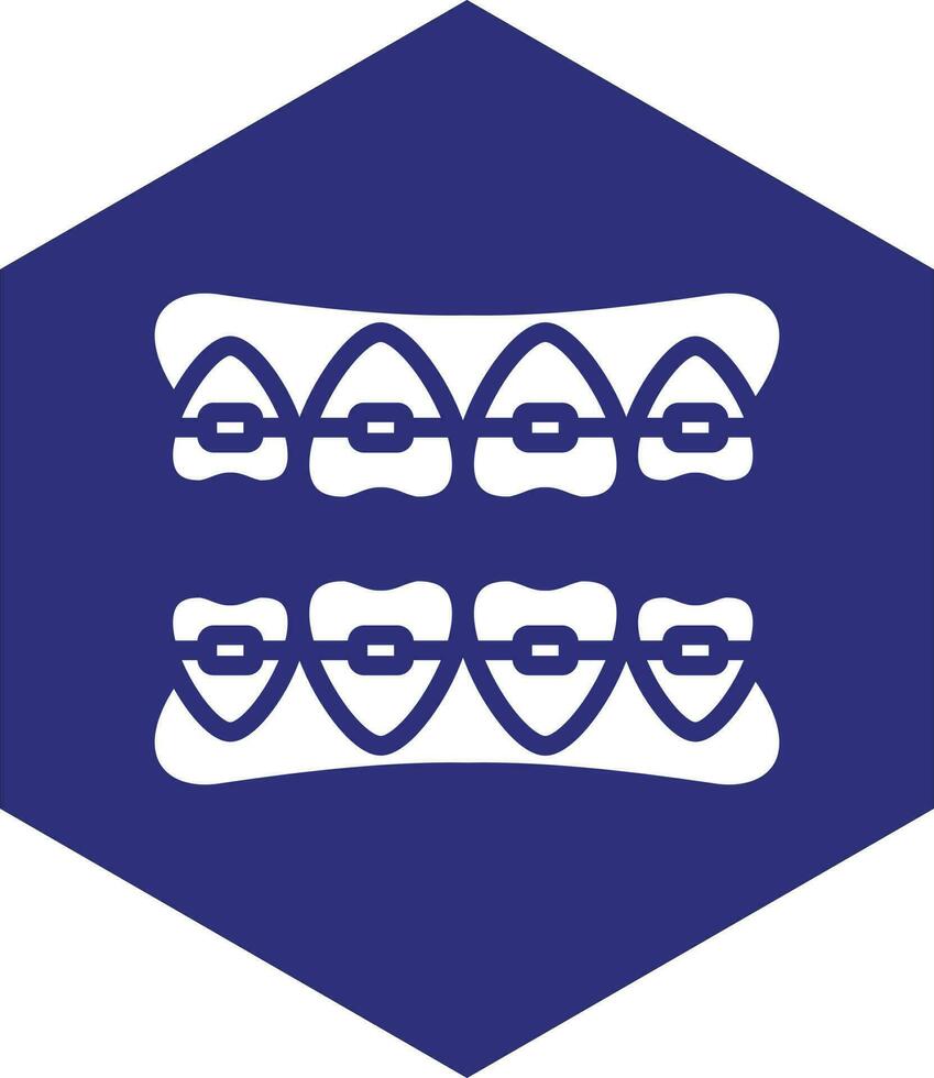 Tooth Braces Vector Icon design 23311338 Vector Art at Vecteezy