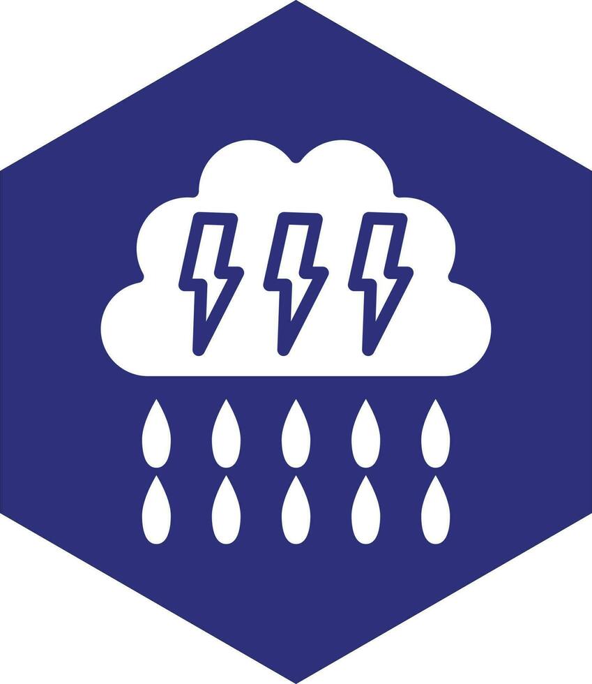 Heavy Rain Vector Icon design