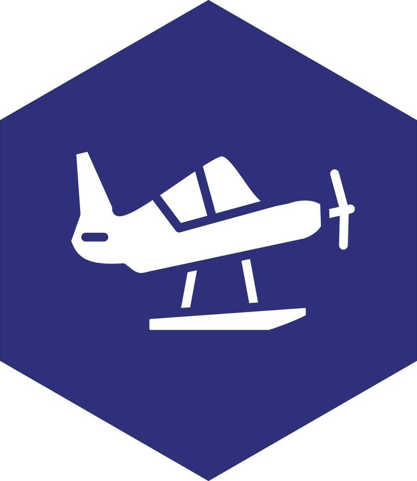 Seaplane Vector Icon design