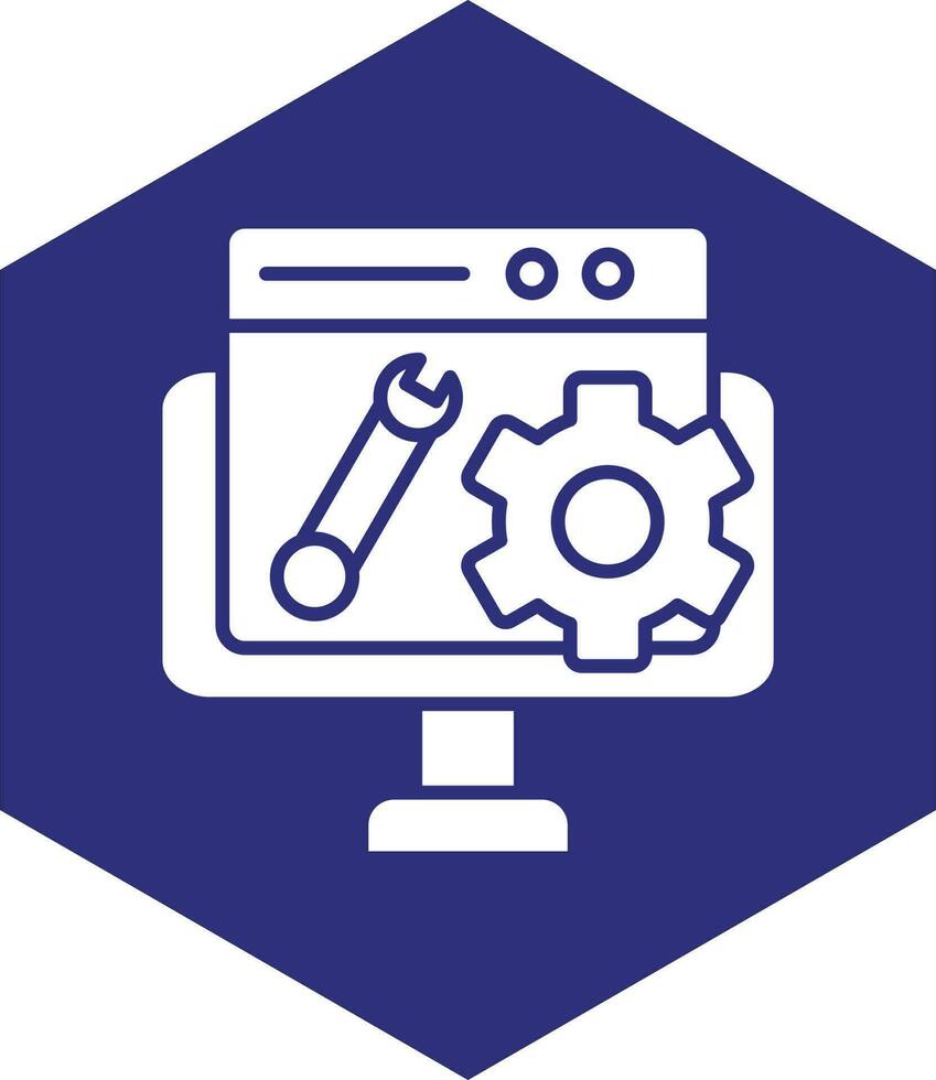 diseño de icono de vector de mantenimiento web