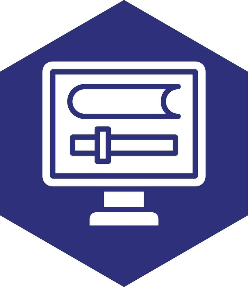 Online Lecture Vector Icon design