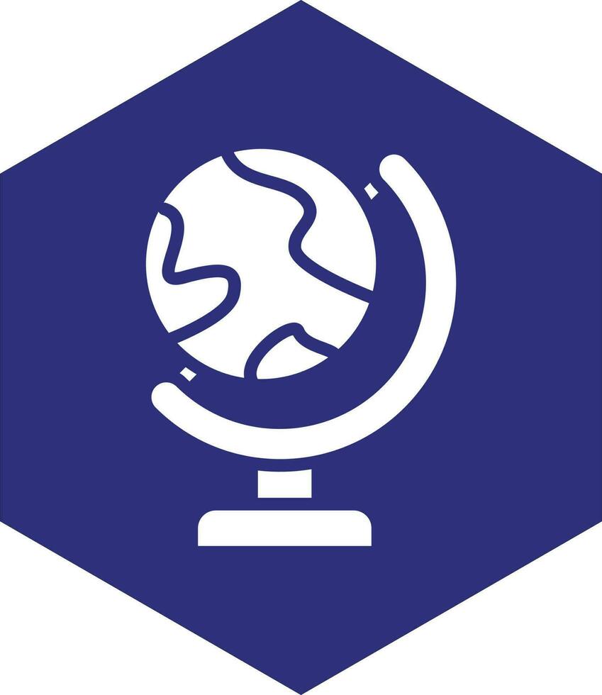 Globe Stand Vector Icon design