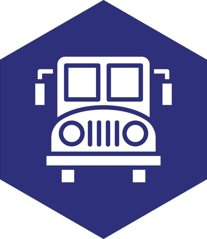 School Bus Vector Icon design