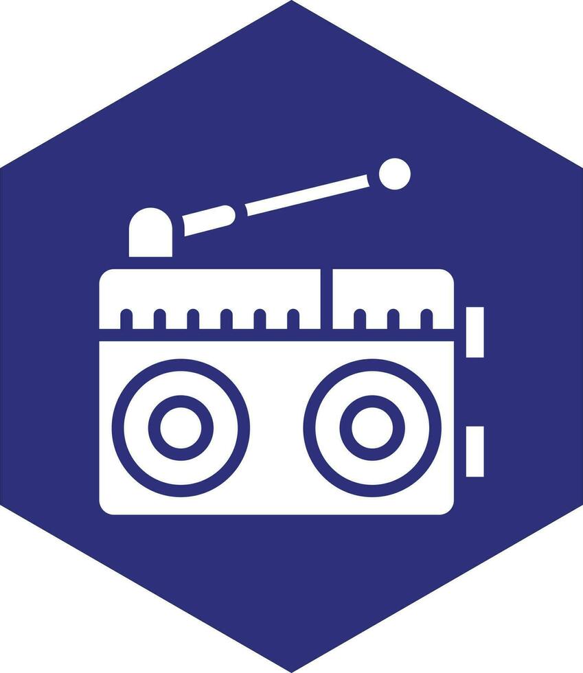 diseño de icono de vector de radio