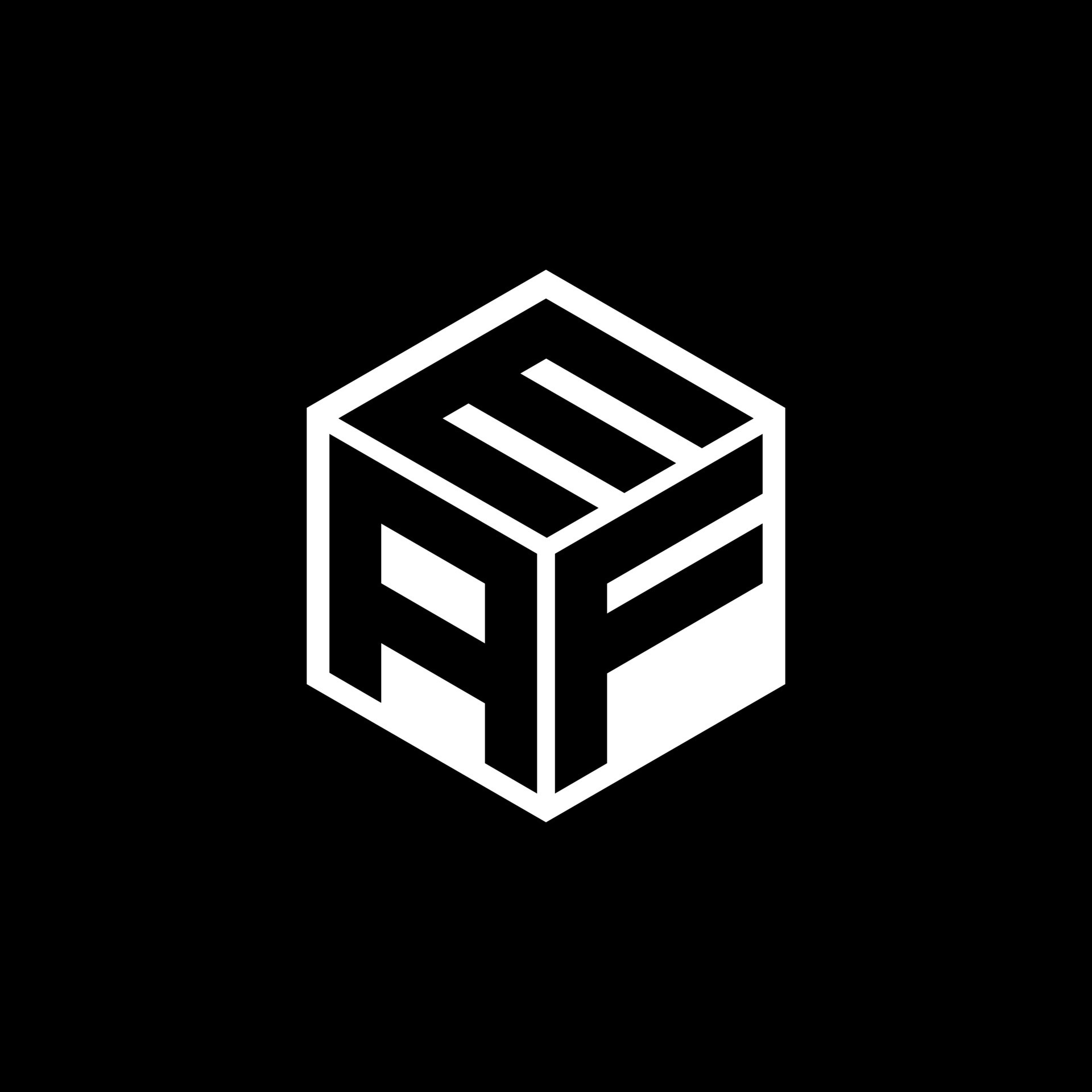 AFM letter logo design in illustration. Vector logo, calligraphy