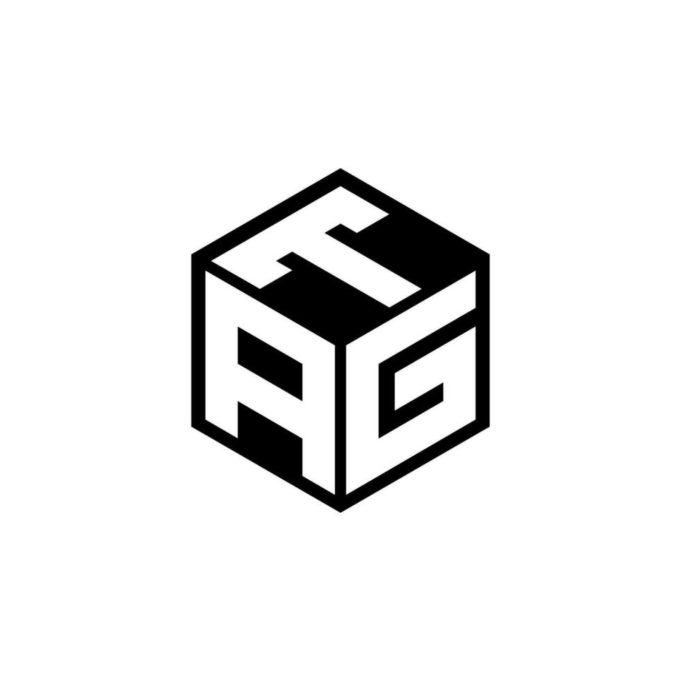 AGT letter logo design in illustration. Vector logo, calligraphy designs for logo, Poster, Invitation, etc.