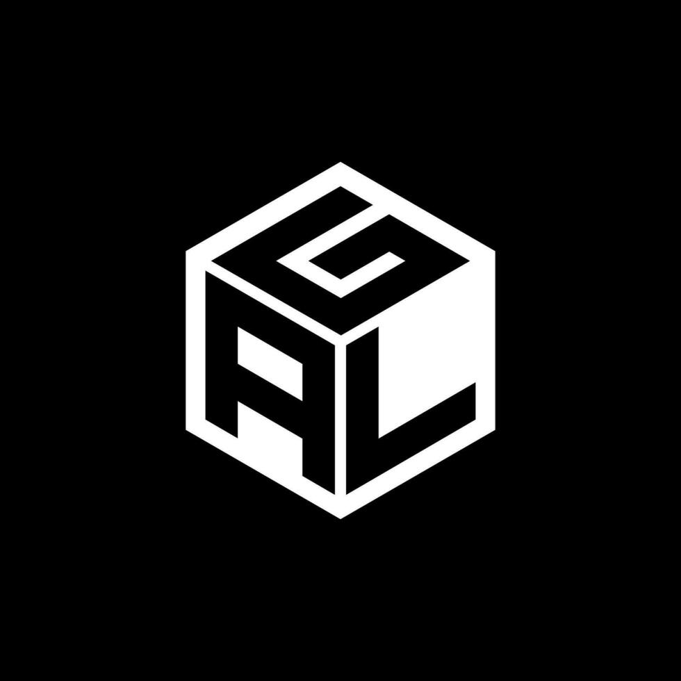 ALG letter logo design in illustration. Vector logo, calligraphy designs for logo, Poster, Invitation, etc.