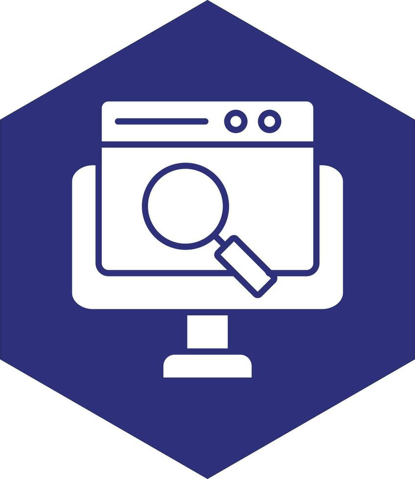 Online Search Vector Icon design
