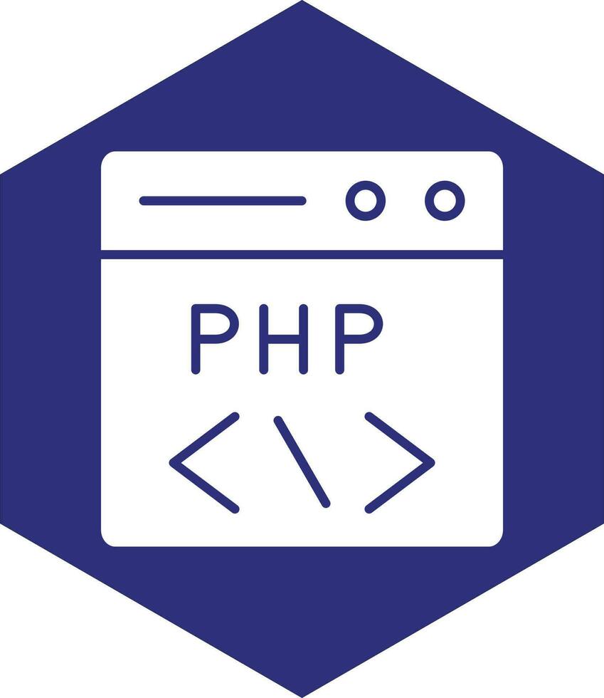 php codificación vector icono diseño