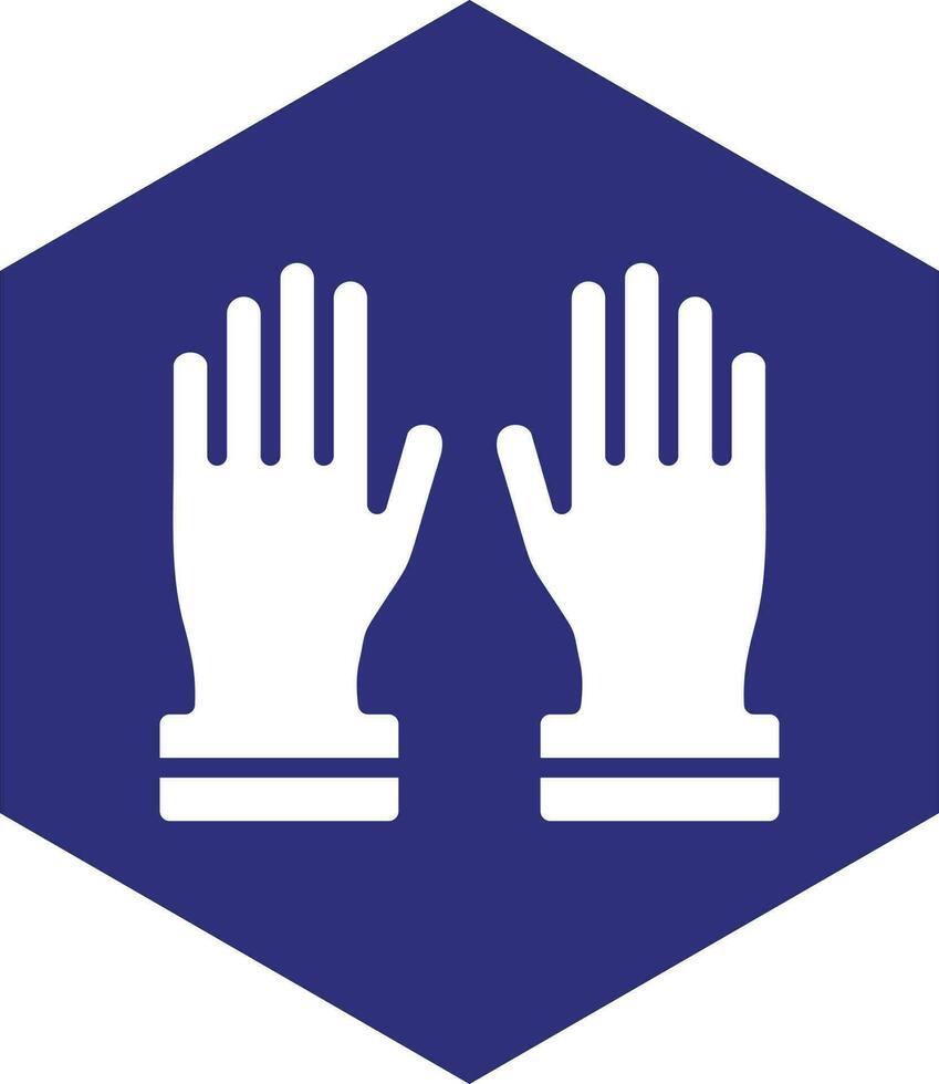 Working Gloves Vector Icon design