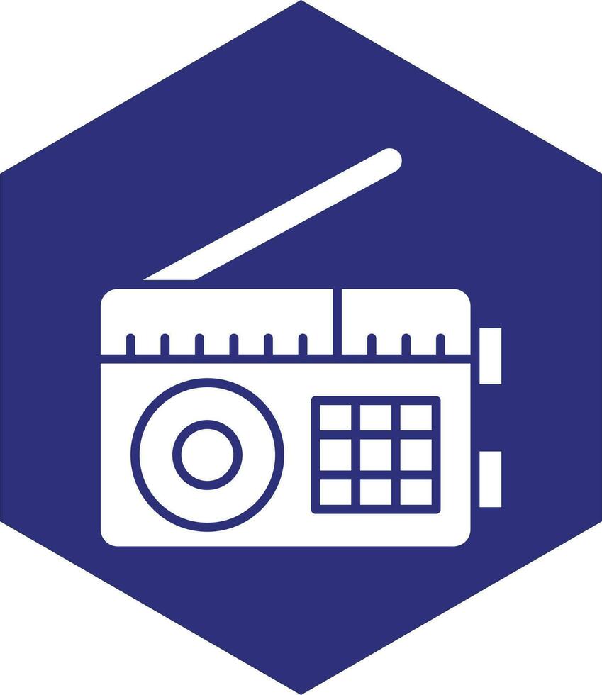 diseño de icono de vector de radio