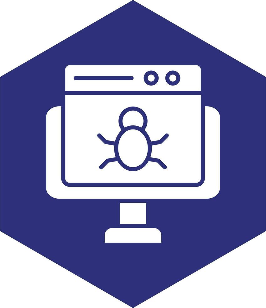 Website Bug Vector Icon design