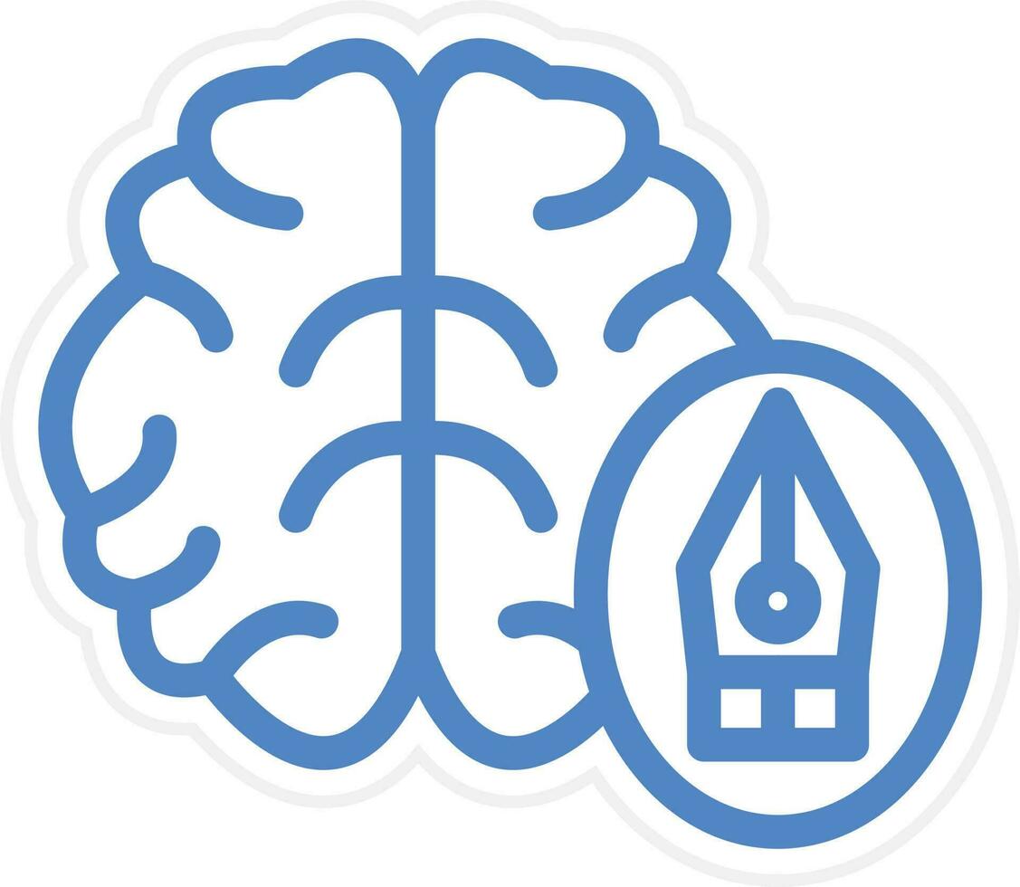 Design Thinking Vector Icon Style