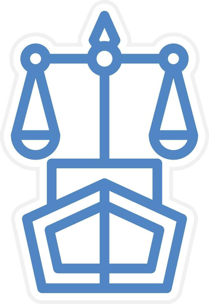 Maritime Law Vector Icon Style