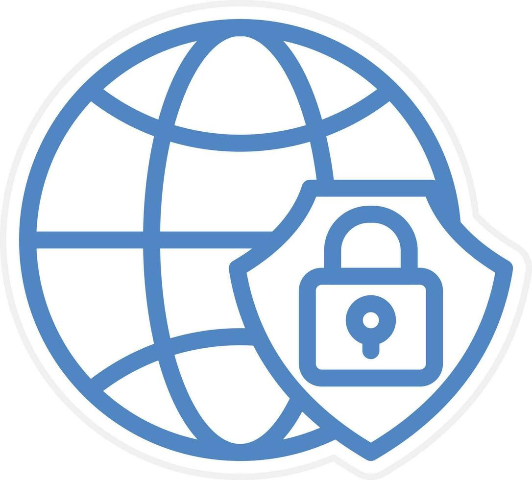 Global Security Vector Icon Style